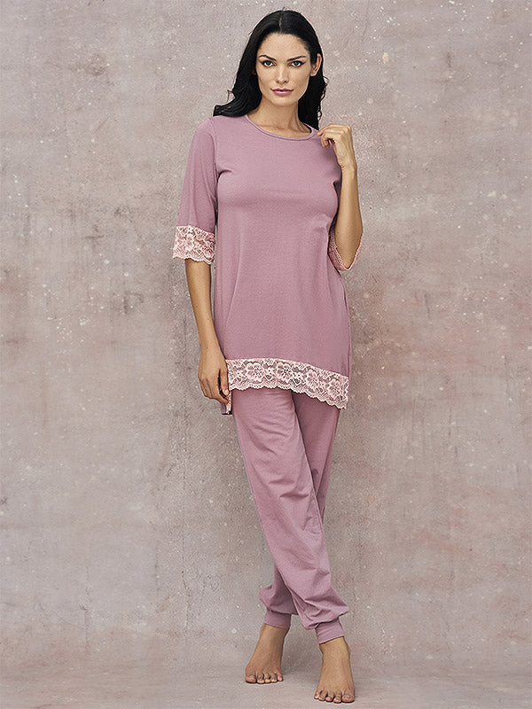 Lega хлопковая пижама "Scarlet Dark Pink"