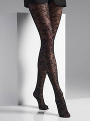 Veneziana колготки с рисунком "Roxane 20 Den Black"