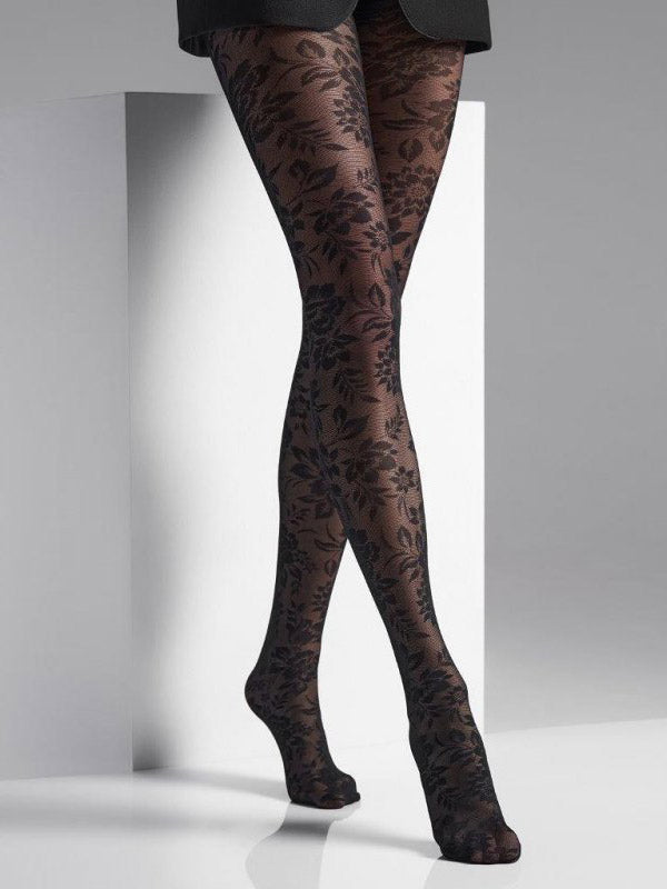 Veneziana колготки с рисунком "Roxane 20 Den Black"