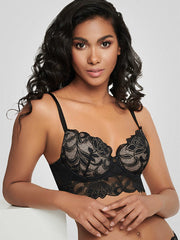 Esotiq push up liemenėlė "Angelica Black - Nude"