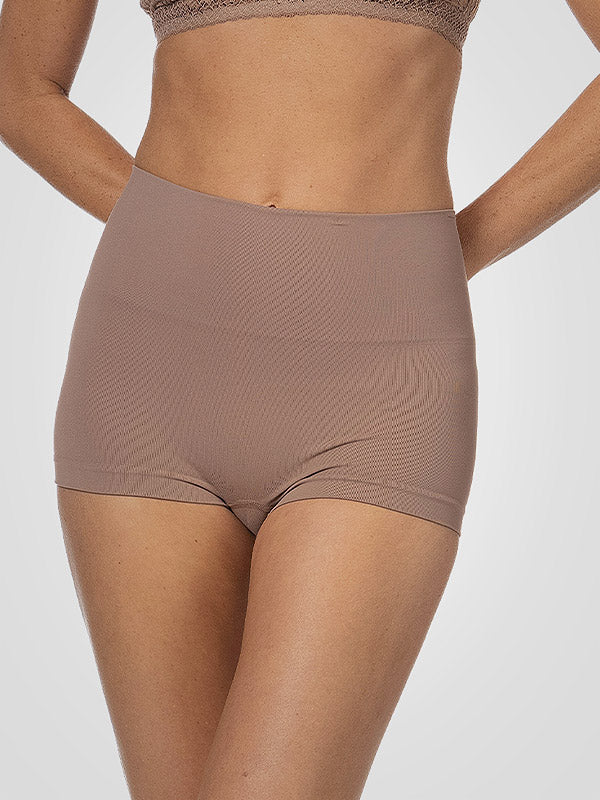 Spanx koreguojantys paaukštinto juosmens šortukai iš perdirbto nailono 