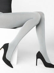 Marilyn 3D колготки из микрофибры "Shine E57 100 Den Grey - Silver Lurex"