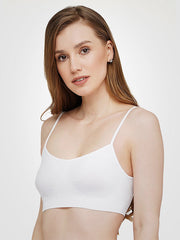 Giulia Soft Microfibre Bra Cami White