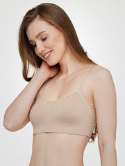 Giulia Soft Microfibre Bra Cami Nude