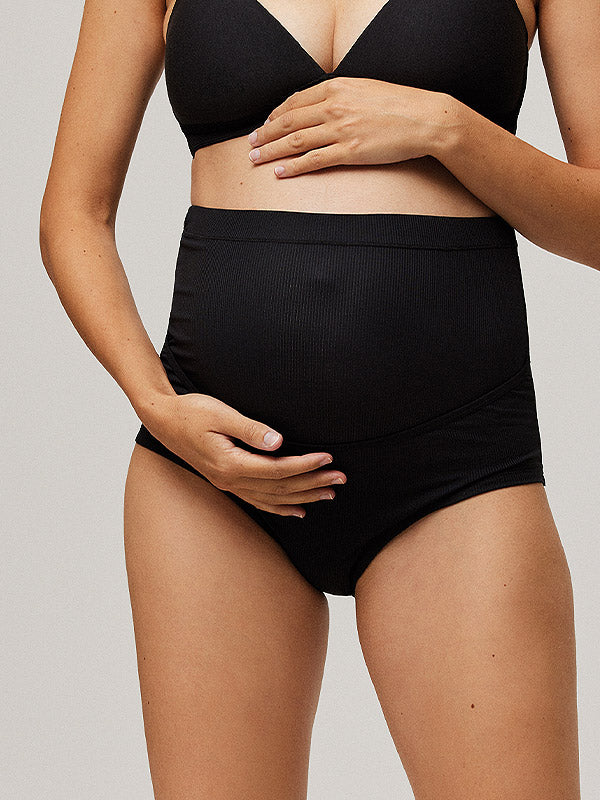 Ysabel Mora High-waisted Maternity Panties Pilar Black