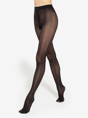 Gatta Patterned Tights Arabesca 02 40 Den Black