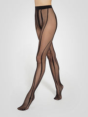 Gatta Patterned Tights Modern 04 40 Den Black