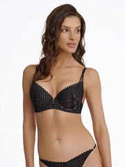Esotiq Lace Push-up Bra Innocent Black