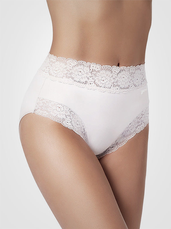 Janira антипилинговые хлопковые трусы "Dolce Cinture Maxi White"