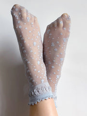 Veneziana raštuotos kojinaitės "Elvira Light Blue"