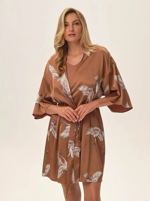 Esotiq kimono stiliaus chalatas 