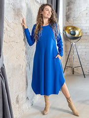 Lega облегающее платье-миди "Adriana Royal Blue"