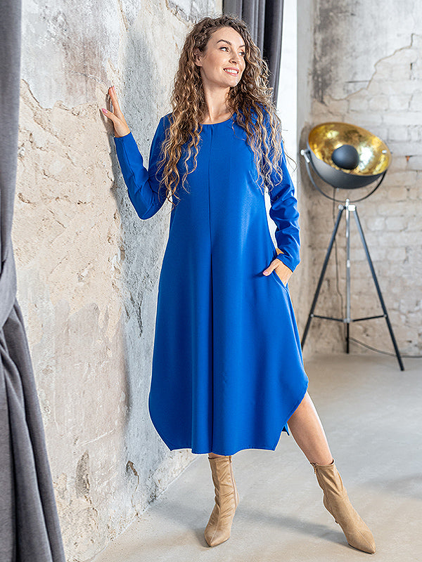 Lega облегающее платье-миди "Adriana Royal Blue"