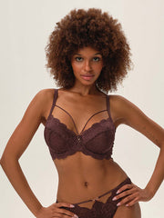 Esotiq Sheer Underwired Bra Olive 4 Choco