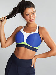 Panache sportinė liemenėlė be lankelių "Sports Non Wired Blue - Navy - White"