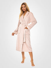 L&L ilgas raštuotas chalatas "Aura Angora Velour"