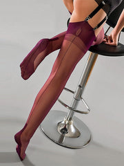 Gio prisegamos kojinės "Cuban Heel Plum"