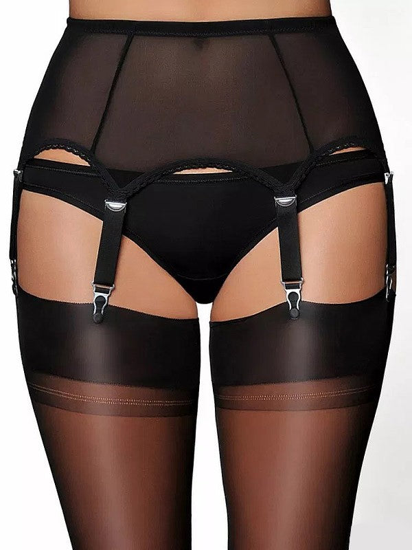 Nylon Dreams 6 dirželių klasikinis prisegamų kojinių diržas 