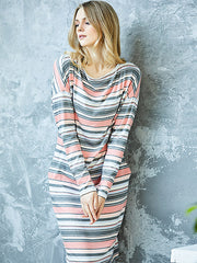 Lega suknelė "Fay Pastel Stripes Print"