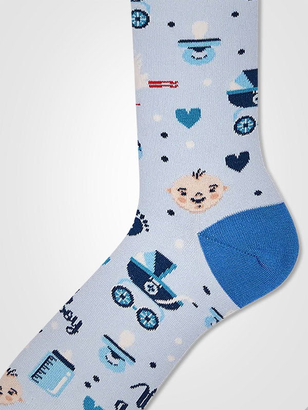 Many Mornings Cotton Unisex Socks It's A Boy Blue