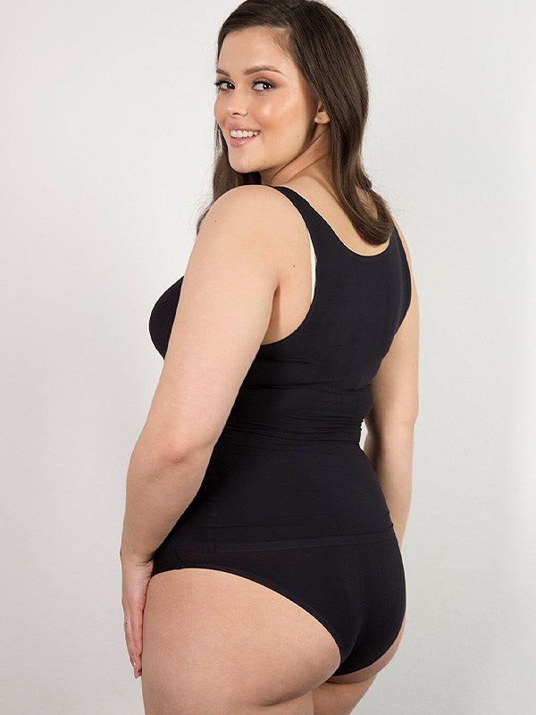 Julimex Stretchy Seamless Undershirt for Expecting Moms Flexi-One Black