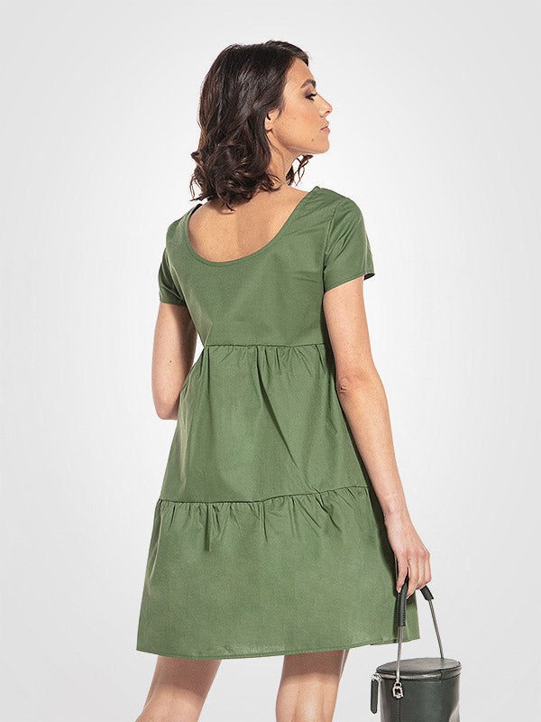 Tessita Cotton Dress Adrika Green
