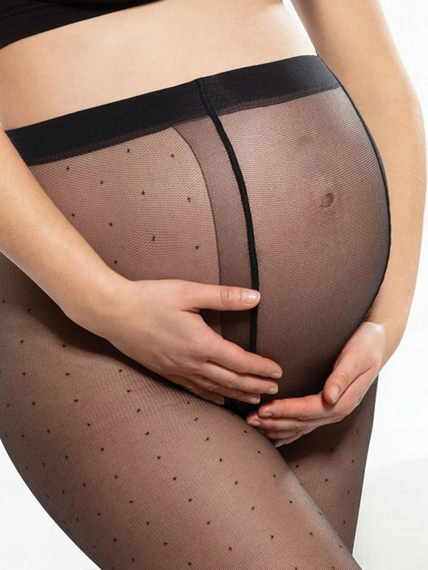Gatta Dotted Maternity Tights Beauty Body Perfect 01 20 Den Black