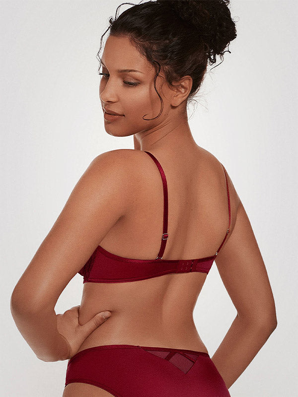 Lisca Soft Underwired Bra Ruby Bordeaux