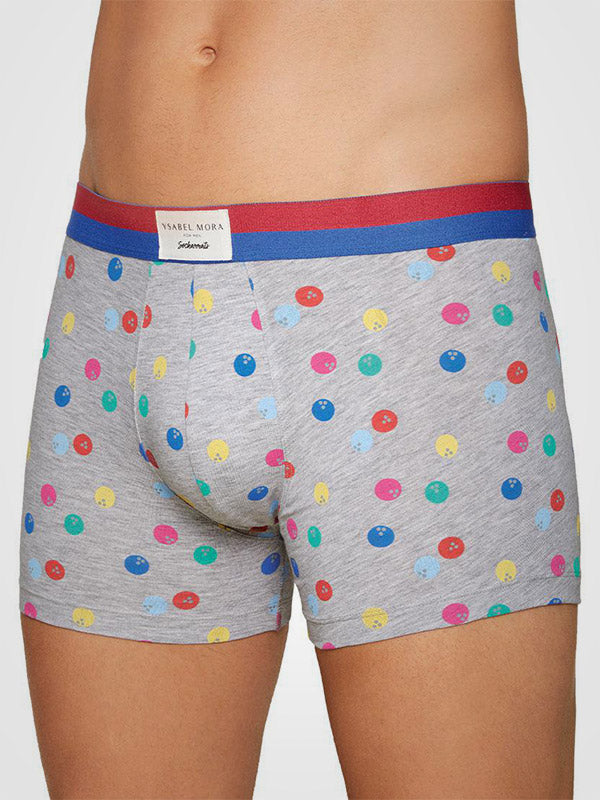 Ysabel Mora 2-Pack Men's Boxer Briefs Bowling Green - Grey - Multicolor