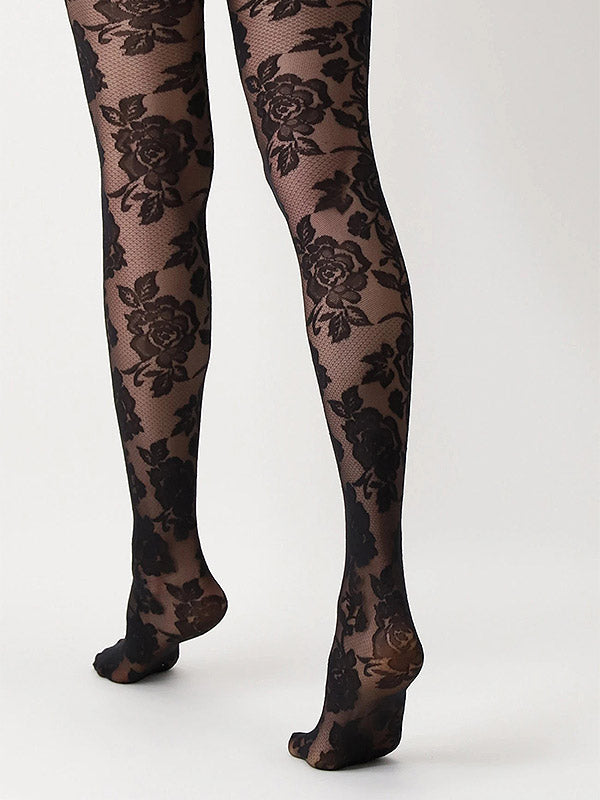 Oroblu Patterned Tights All Colors Lace 20 Den Black