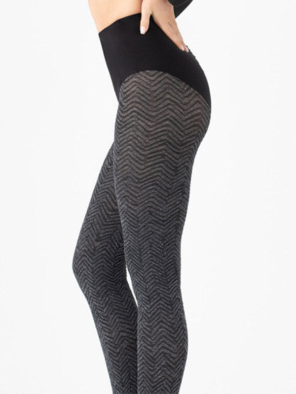 Fiore колготки с узором "Chevron Chic 60 Den Melange"