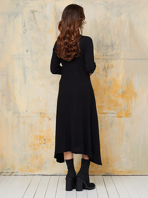 Lega Knitted Midi Dress Vanda Black