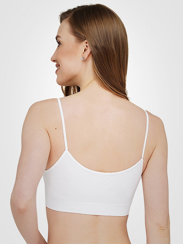 Giulia Soft Microfibre Bra Cami White