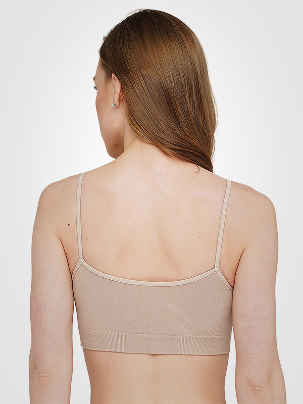 Giulia Soft Microfibre Bra Cami Nude