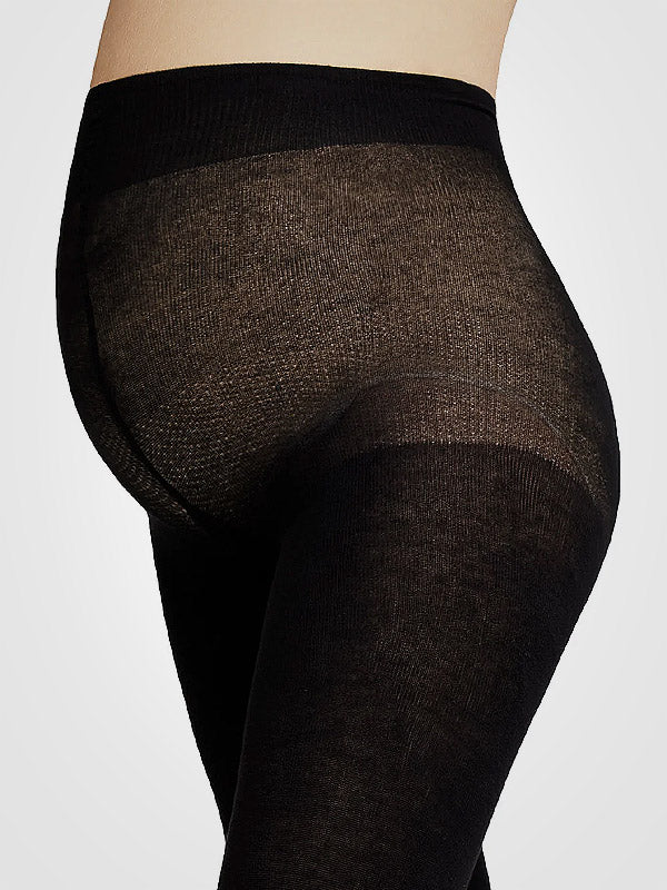 Gatta Premium Maternity Tights Body Protect Cotton Nero