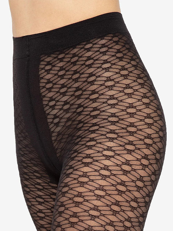 Gatta Patterned Tights Arabesca 01 40 Den Black