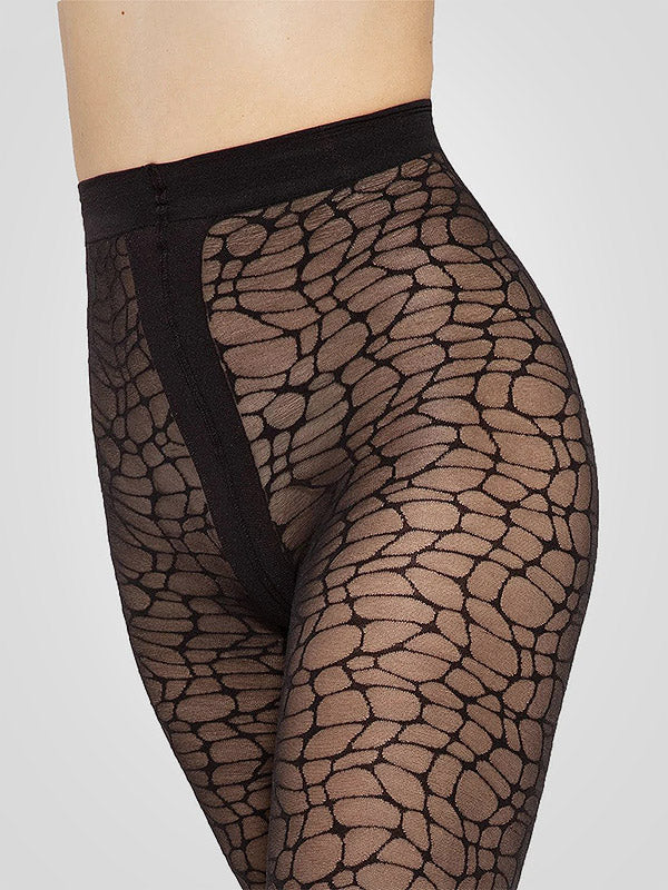 Gatta raštuotos pėdkelnės "Modern 06 40 Den Black"