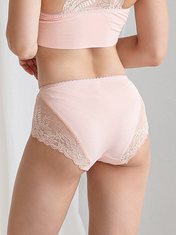 Lega Viscose Panties with Lace Evana Cream