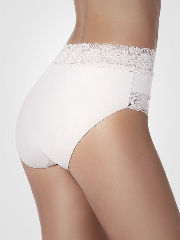 Janira антипилинговые хлопковые трусы "Dolce Cinture Maxi White"