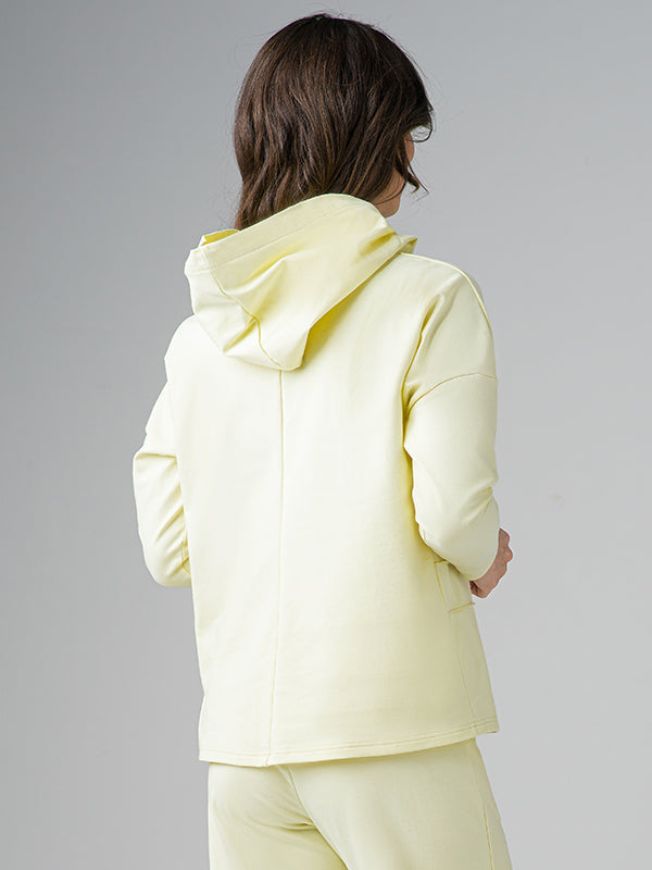 Lega хлопковая повседневный джемпер с капюшоном "Juna Light Yellow"