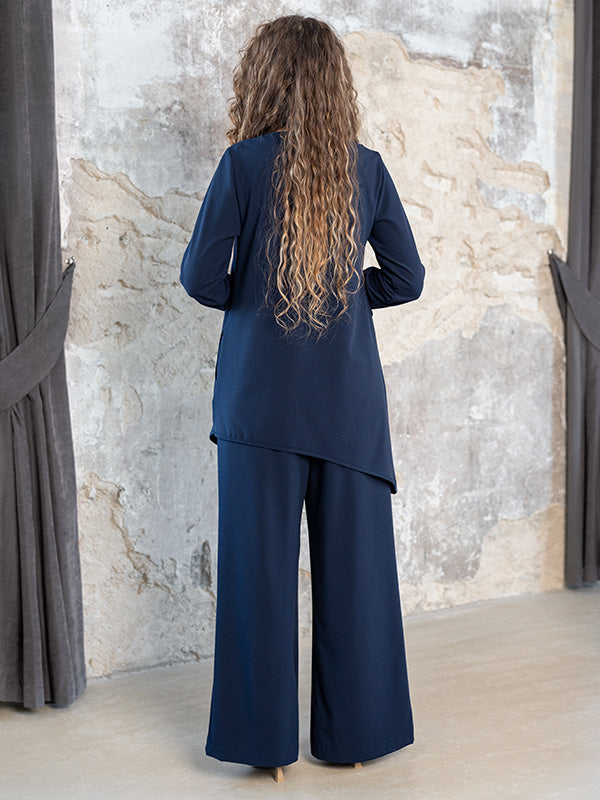 Lega Asymmetric Tunic Naomi Navy