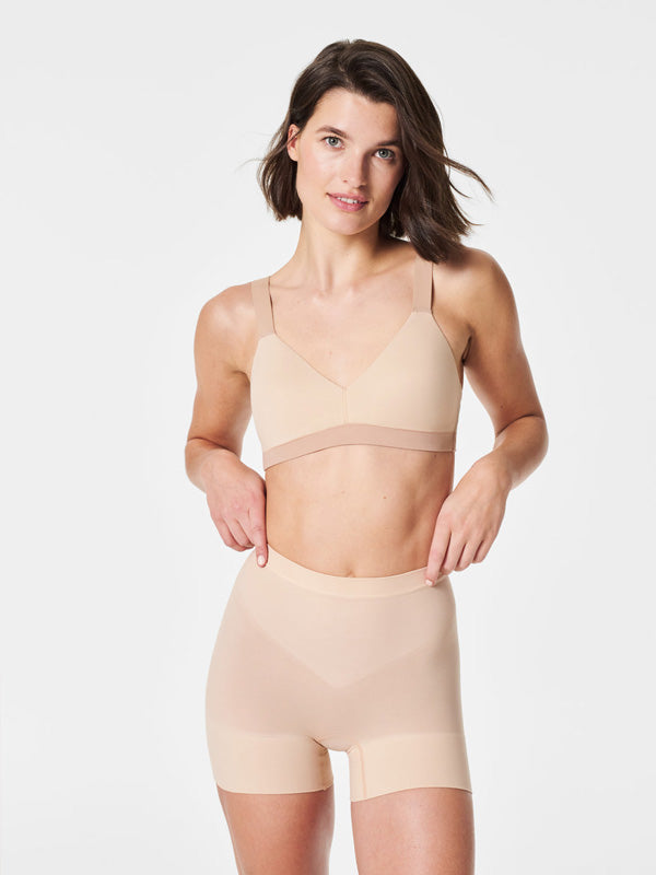 Spanx корректирующие шортики "Seamless Power Nude"
