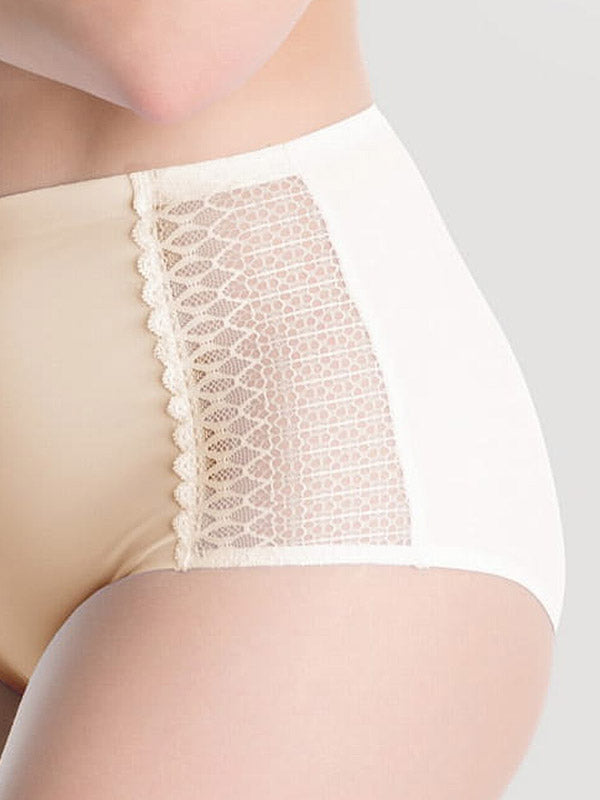 Julimex Laser-cut High-waisted Panty Opal Nude