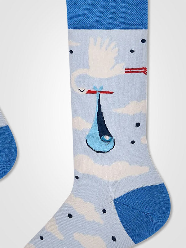 Many Mornings Cotton Unisex Socks It's A Boy Blue