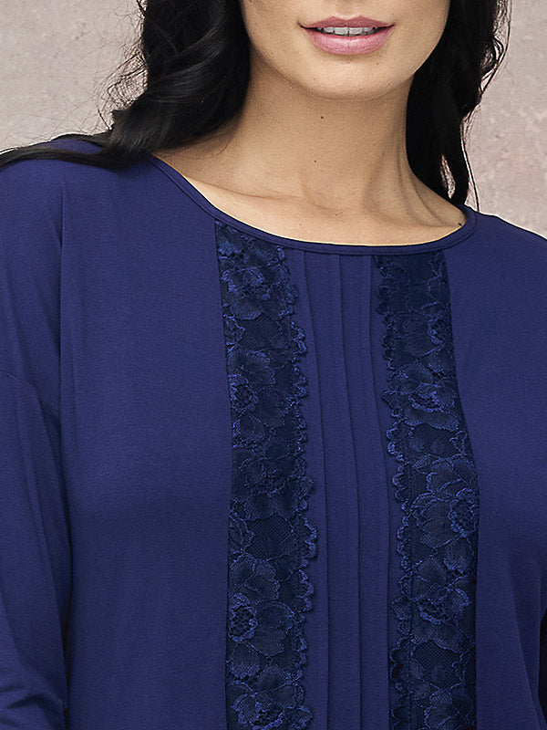 Lega Viscose Pajamas Amina Dark Blue