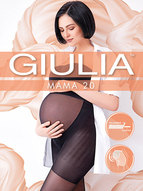 Giulia Maternity Tights Mama 20 Den Black