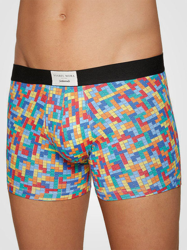 Ysabel Mora 2-Pack Men's Cotton Boxer Briefs Gaming Black - Multicolor