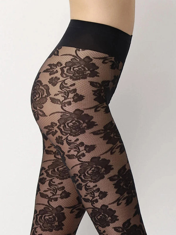 Oroblu Patterned Tights All Colors Lace 20 Den Black