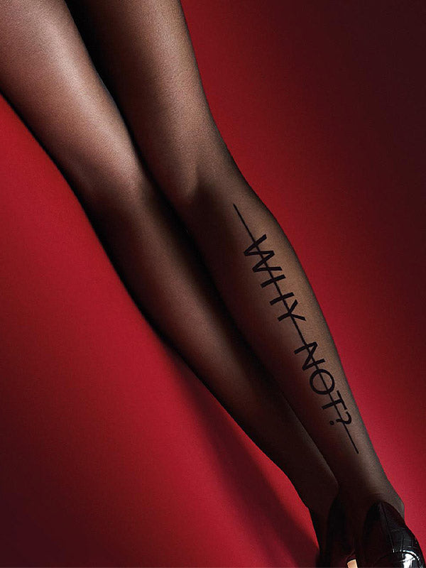 Marilyn Open Crotch Tights Hot H10 20 Den Black