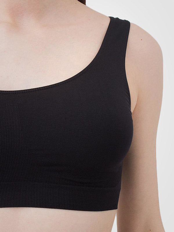 Giulia Soft Microfibre Bra Stella Black